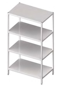 Regal magazynowy półki pełne  spawany Stalgast  