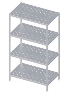 Regal magazynowy półki perforowane  spawany Stalgast  