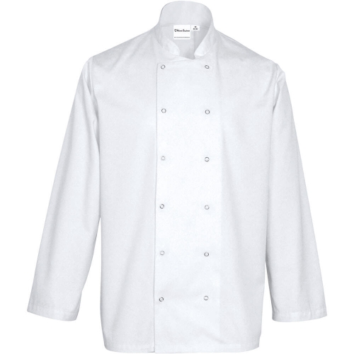 Bluza kucharska, unisex, CHEF, biała, rozmiar L