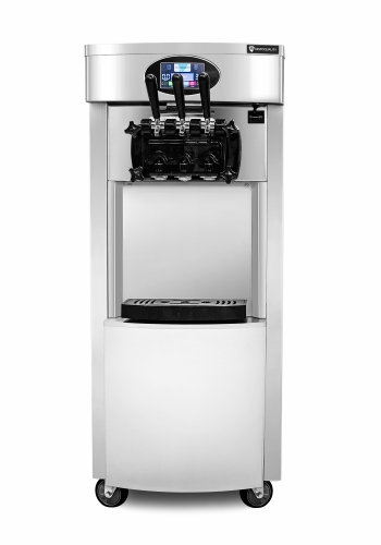Maszyna do lodów włoskich | automat do lodów soft | nocne chłodzenie | 2 smaki + mix | pompa napowietrzająca | 2x6l | RQ828C