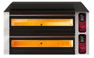 Piec elektryczny do pizzy | dwukomorowy | z podstawą | 16x30 cm | COMP - 2S L12