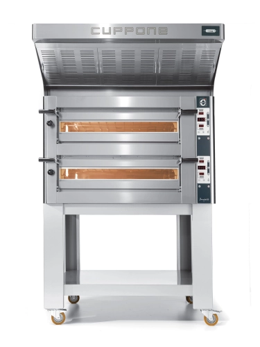 Piec do pizzy elektryczny Cuppone Donatello | dwukomorowy | panel cyfrowy | 4+4x36 | DN435/2 D