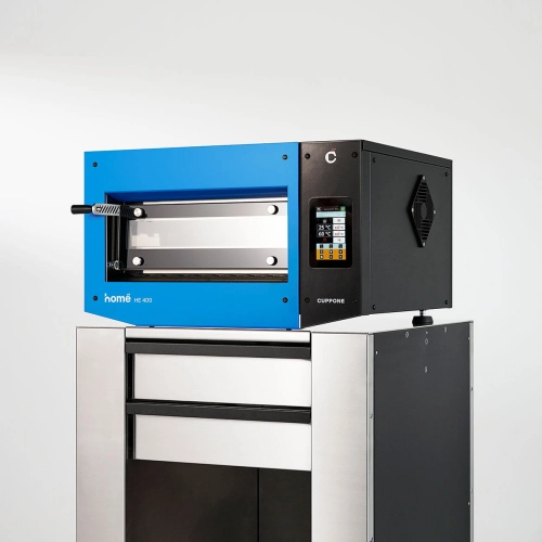 Piec do pizzy elektryczny Cuppone Home HE 400 | jednokomorowy | panel dotykowy | 400x400 mm | HE400/1 TS/FB | niebieski