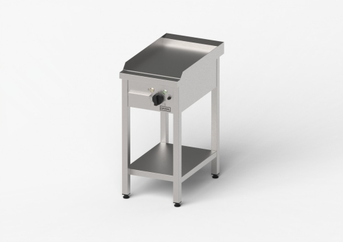Płyta grillowa elektryczna, gładka, Gredil, 400x700x850 mm, P 4.0 kW, U 400 V