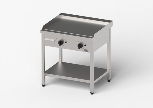 Płyta grillowa elektryczna, gładka, Gredil, 800x700x850 mm, P 8.1 kW, U 400 V