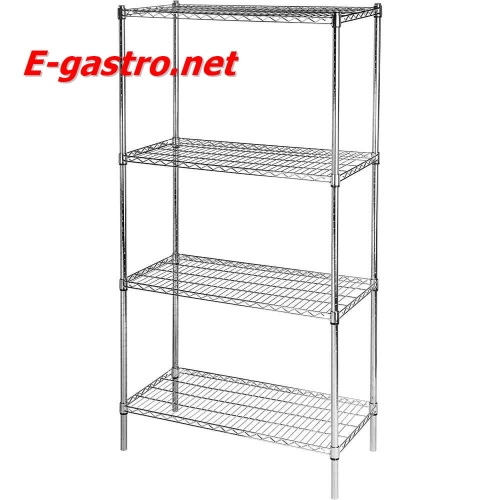 Regał 4-półkowy ze stali chromowanej 1880x457x600MM YATO