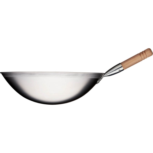 patelnia wok, stal satynowana, Ø 400 mm