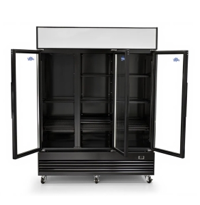 Witryna chłodnicza przeszklona 1300L Szron LG 1300F BLACK