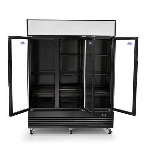 Witryna chłodnicza przeszklona 1300L Szron LG 1300F BLACK