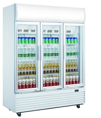 Witryna chłodnicza przeszklona 1300L Szron LG 1300F SILVER