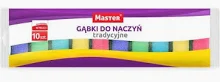 Gąbki do naczyń tradycyjne 10 szt. Master (magazyn Czarnków)