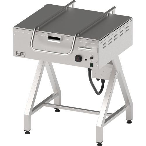 Patelnia elektryczna uchylna na stelażu, Gredil, 700x786x912 mm, P 6.3 kW, U 400 V