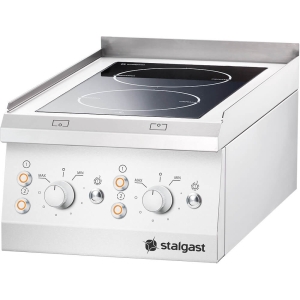 Kuchnia ceramiczna 2-polowa nastawna 5kW/400V Stalgast  9705500