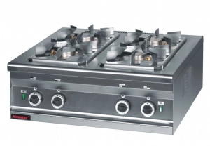 Kuchnia gazowa 4-palnikowa nakładana 3x3,5kW + 1x2,5kW 000.KG-4s Kromet