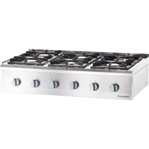 Kuchnia gazowa 6-palnikowa nastawna 36,5kW/G20  Stalgast 9707210