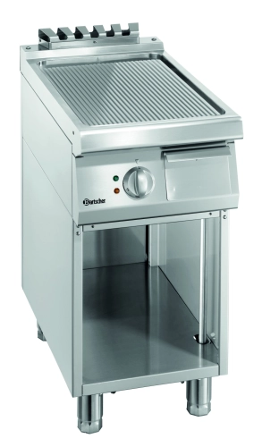 Płyta grillowa 700, szer400,ryflowaną