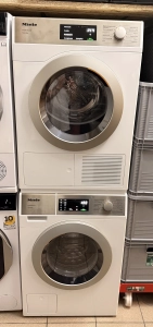 Zestaw w słupku pralnico-wirówki 8kg PWM 1108 i suszarki 8 kg PDR 1108 Miele