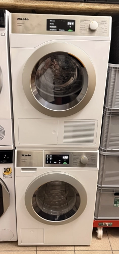 Zestaw w słupku pralnico-wirówki 8kg PWM 1108 i suszarki 8 kg PDR 1108 Miele