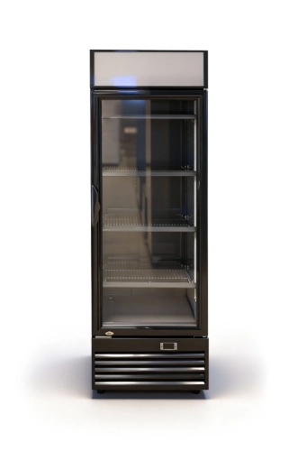 Witryna chłodnicza przeszklona 282L Szron LG 282F BLACK