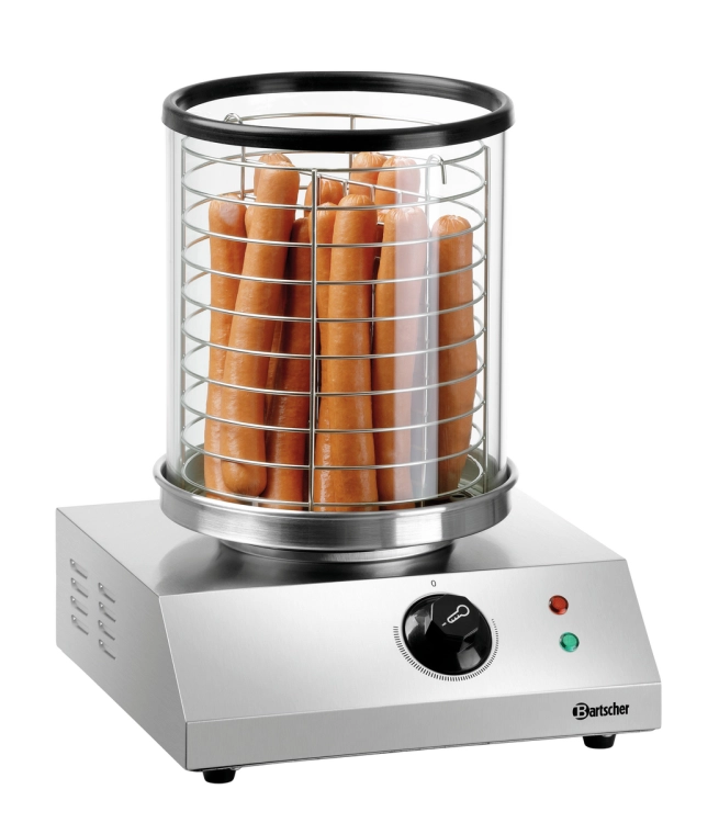 Osłona cylindra szklan. do hot-dogów 200