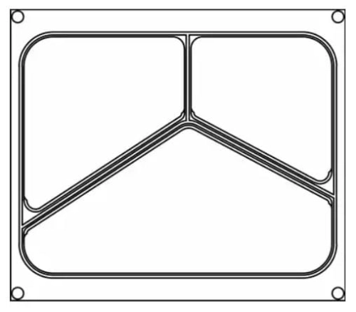 Matryca 3-komorowa do zgrzewarek EKO i HD  BOKAMA  