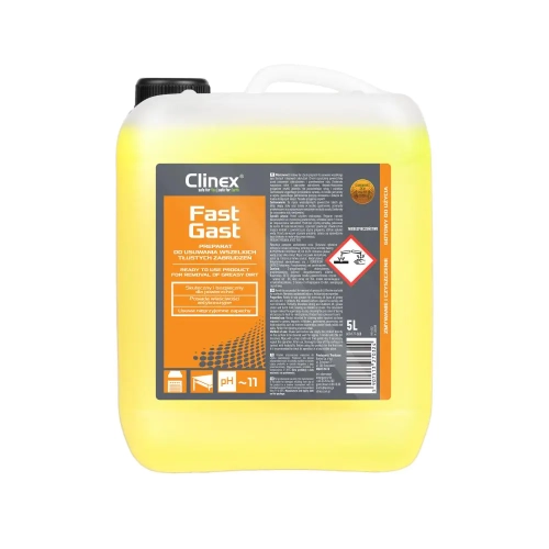 Clinex FastGast 5l Do usuwania tłustych i olejowych zabrudzeń, 77-668