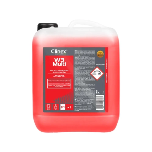 Clinex W3 Multi 5l Żel do czyszczenia  urządzeń sanitarnych 77-119