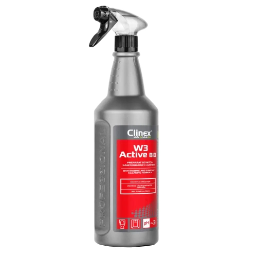 Clinex W3 Active BIO 1l Preparat do codziennego mycia sanitariatów 77-512