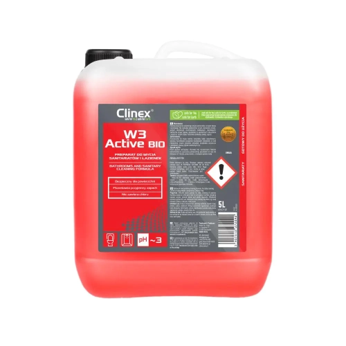 Clinex W3 Active BIO 5l Preparat do codziennego mycia sanitariatów 77-517