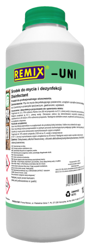 Płyn do dezynfekcji drogi mlecznej ekspresów do kawy UNI 1L Remix 