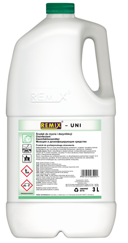 Koncentrat do mycia i dezynfekcji UNI 3 L Remix 