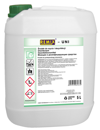 Koncentrat  do mycia i dezynfekcji UNI 5 L Remix