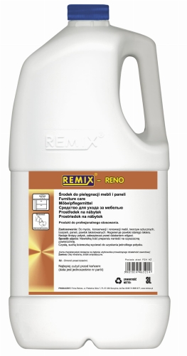 Środek do pielęgnacji i renowacji mebli, paneli RENO 3L Remix