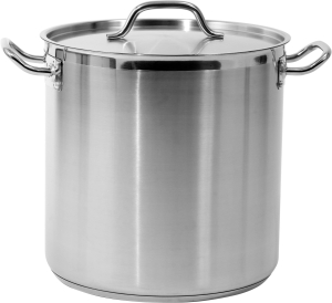 Garnek wysoki z pokrywką SS, 32x32cm 25,7L YATO  YG-00006