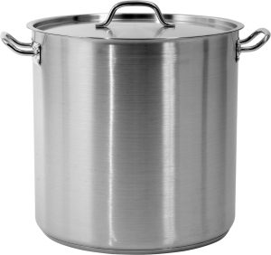 Garnek wysoki z pokrywką SS, 40x40cm 50,3L YATO YG-00008