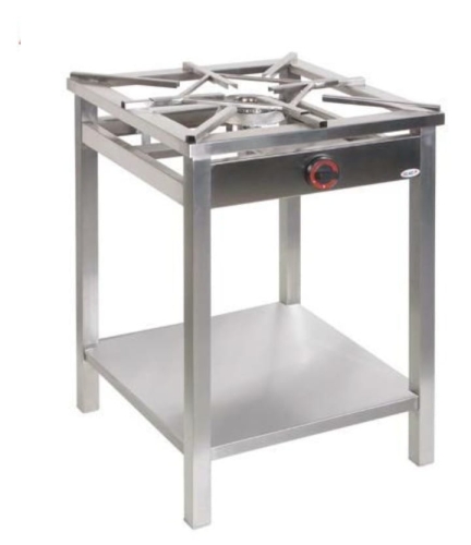 Taboret (trzon) gazowy z półką 6,5kW TGO-107.III firmy EGAZ 600x600x850mm