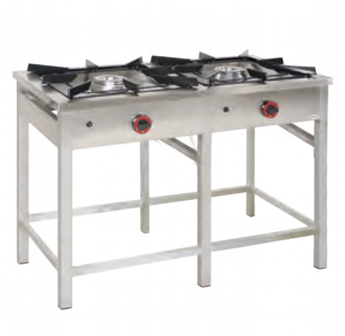 Taboret (trzon) gazowy 2-palnikowy 16,0kW z palnikiem zapalającym TGP 220.II firmy EGAZ 1150x600x850mm
