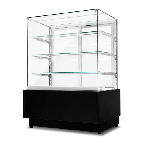 Witryna cukiernicza chłodnicza Dolce Visione Premium 900 | wnętrze ze stali nierdzewnej | 900x670x1300 mm