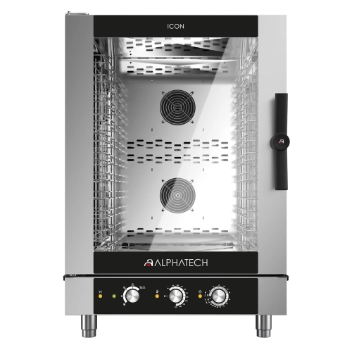 Piec konwekcyjno-parowy gazowy ICGM101E | 10x GN 1/1 | 10x 600x400 | Alphatech by Lainox  | sterowanie manualne