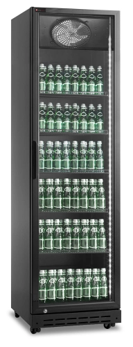 Szafa chłodnicza przeszklona RQ429-BLACK | 394l | czarna (SD429)