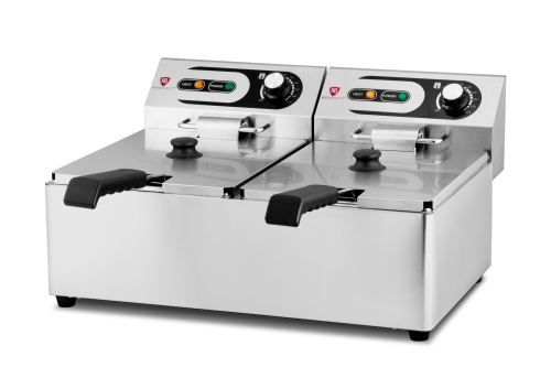 Frytownica elektryczna RQF6L2 | podwójna | 2x6 l | 2x3 kW