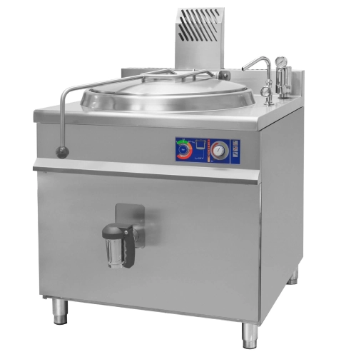 Kocioł warzelny gazowy z grzaniem pośrednim | opcja mieszadła | 19 kW | 150 l | 900x900x900 mm | RQLR-152G