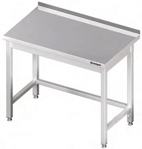 Stół do pracy 600x600x850mm przyścienny bez półki spawany Stalgast 980026060
