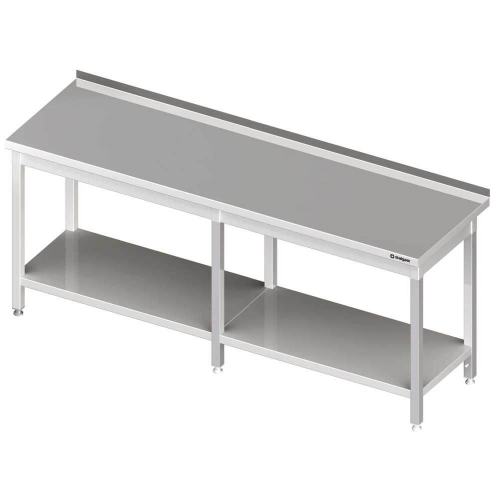 Stół z półką 2200x600x850mm spawany, przyścienny Stalgast 980056220