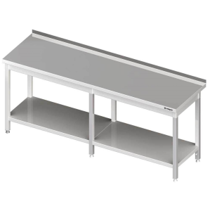 Stół z półką 2200x700x850mm spawany, przyścienny Stalgast 980057220