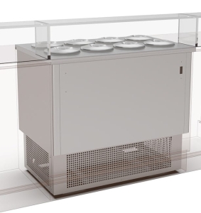 Konserwator (witryna) do lodów gałkowych DO ZABUDOWY 8 tub Dolce Vita 8 IN Framec