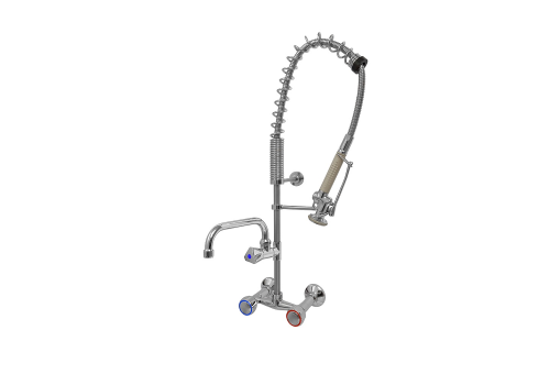 Profesjonalna Bateria zlewozmywakowa ścienna, z pokrętłami. MINI PLUS 4