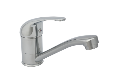 Bateria umywalkowa stojąca jednouchwytowa, chromowana z mieszaczem ceramicznym Ø40 mm. M 102