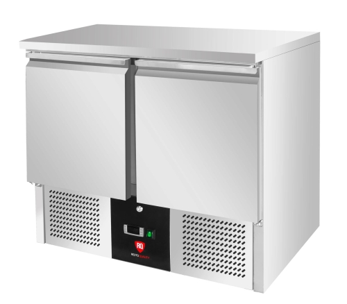 Stół chłodniczy 2-drzwiowy RQS901 | z rantem |  240 l | agregat dolny | 903x700x960 mm
