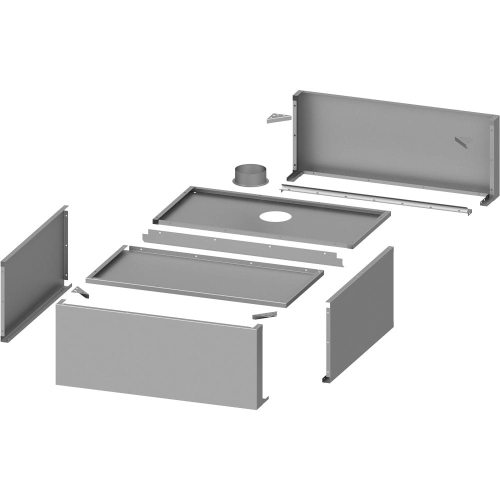 Okap przyścienny 1210x1000x400mm, skrzyniowy, skręcany z łapaczami tłuszczu, nierdzewny Stalgast